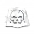 Xkh- Skull Backrest Sissy Bar Plate Chrome Universal Fit B07brq4g4m