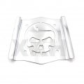 Xkh- Skull Backrest Sissy Bar Plate Chrome Universal Fit B07brq4g4m