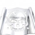 Xkh- Skull Backrest Sissy Bar Plate Chrome Universal Fit B07brq4g4m