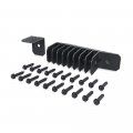 Rafter Clips 2in Ironwood Joining Plates Black Powder Coated Galvanized Steel 10 Pack With 20 Wood Screws For Pergolas Fencing 