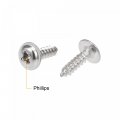 Uxcell 2x8mm Self Tapping Screws Phillips Pan Head Screw 304 Stainless Steel Bolts 50pcs 2x10mm