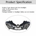 Waltyotur Motorcycle Front Headlight Headlamp Replacement For Yamaha Yzf R6 2003-2005 R6s 2006-2009