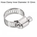 Uxcell Barb Hose Fitting 10mm Od Tee T Shape Pipe Connector Brass 2pcs With 6pcs 6-12mm Clamps
