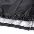 X Autohaux Xxxl Motorcycle Cover Black Silver Tone Outdoor Waterproof Dust Protector