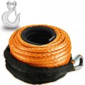 Tyt Synthetic Winch Rope 3 8 X 92 With Hook 27000lbs Synthentic Cable Kit Protective Sleeve For 4wd Off Road Vehicle Truck Suv 