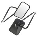 Black Left Side And Right Mirrors Fit For 1997-2017 Jeep Wrangler Jku Jk Cj Yj Tj Textured Mirror Glass Shake-proof 