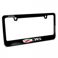 Ipick Image Made For Chevrolet Corvette C6 Z06 Black Metal License Plate Frame