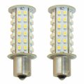 Hqrp 2-pack Ba15s Bayonet Base 66 Leds Smd 3528 Led Bulb Warm White Replecement For 1141 1156 Jayco Rv Interior Porch Lights 