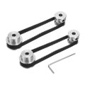 2 Set Gt-2 Synchronous Wheel 20 30 Teeth 5mm Bore Aluminum Alloy Timing Pulley With 2pcs Length 200mm Width 6mm Belt For 3d 