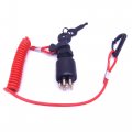 Outboard Engine 175974 765562 05005801 Ignition Switch Key Assembly With Lanyard For Omc Johnson Evinrude 40-200hp Motod Engine