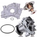 Ocpty Water Pump Oil Thermostat Housing Kit For 1997-1999d F-250 4l 1999-2002 Ford Super Duty 5 For F-350 5 4l- Oe 20238