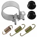 Caltric Exhaust Muffler Silencer Kit Compatible With Polaris Outlaw 450 525 S 2008 2009 2010