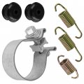 Caltric Exhaust Muffler Silencer Kit Compatible With Polaris Outlaw 450 525 S 2008 2009 2010