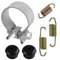 Caltric Exhaust Muffler Silencer Kit Compatible With Polaris Outlaw 450 525 S 2008 2009 2010