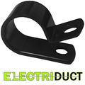 1 5 In Heavy Duty Nylon Cable Clamps Mounting Wire Clips 100 Pack Black Ct-ncc-150-100-bk