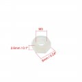 Uxcell Nylon Hex Nut M3x0 5mm Metric Coarse Thread Hexagon Nuts 100 Pcs White