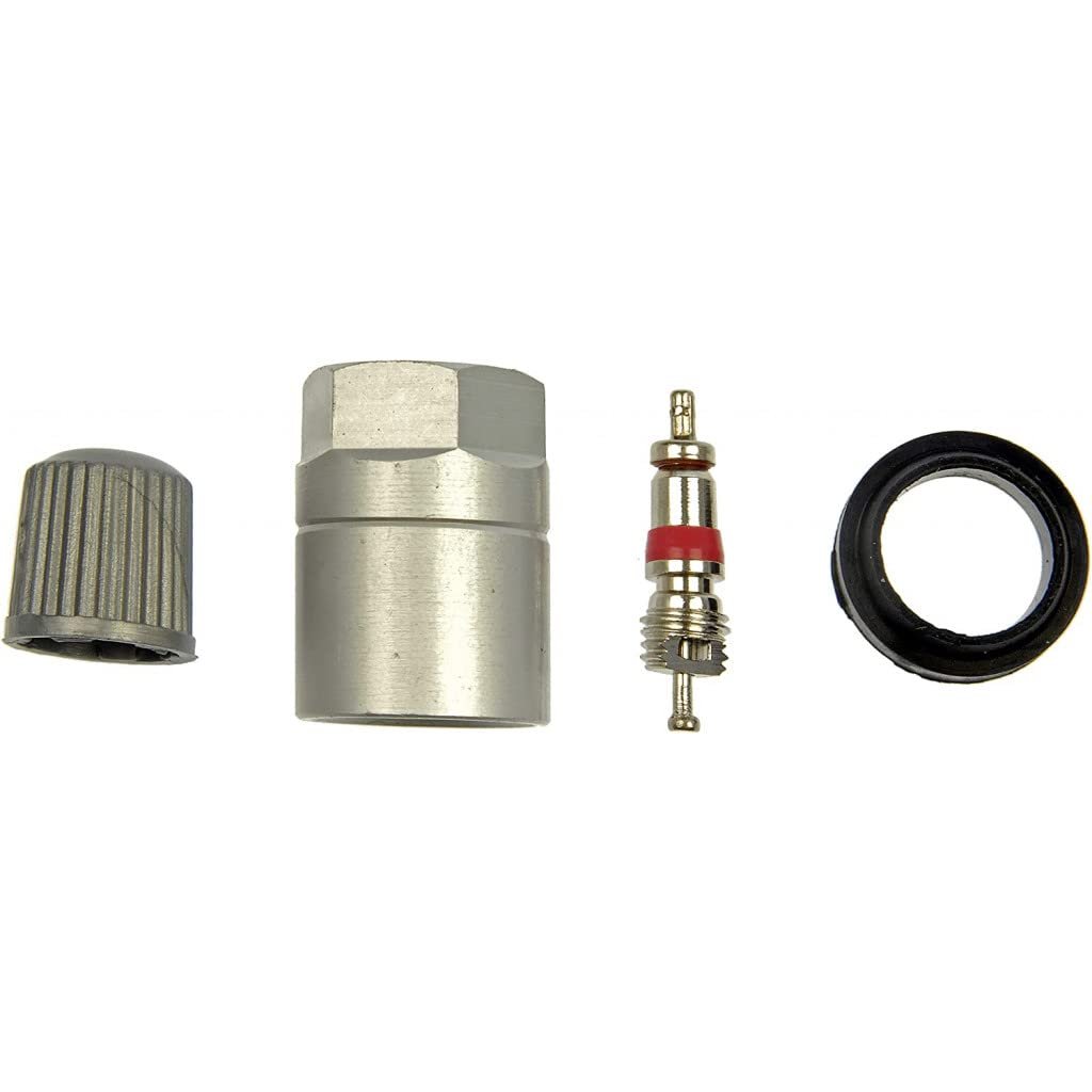Nissan Maxima Pathfinder 2009 Tire Pressure Monitoring System Service Set With Metal Valve Core Threaded Sleeve Plastic Gray