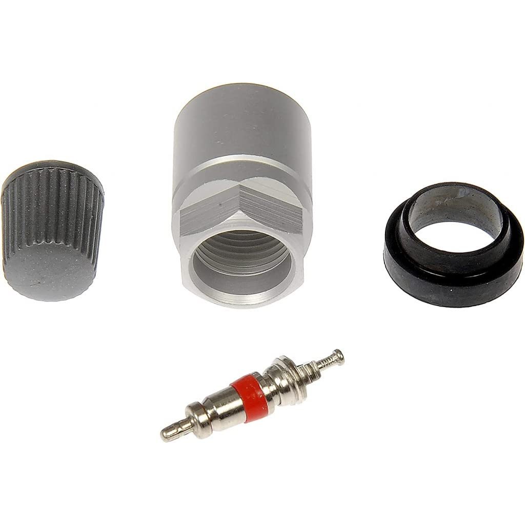 Nissan Maxima Pathfinder 2009 Tire Pressure Monitoring System Service Set With Metal Valve Core Threaded Sleeve Plastic Gray