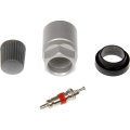 Nissan Maxima Pathfinder 2009 Tire Pressure Monitoring System Service Set With Metal Valve Core Threaded Sleeve Plastic Gray