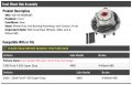 Front Wheel Hub And Bearing Assembly With Sensor Compatible 1999-2004 Ford F-350 Super Duty 4wd Dual Rear Wheels From 03 08