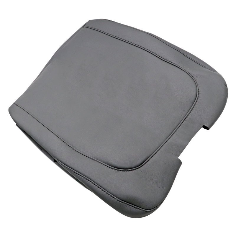 Leather Center Console Armrest Jump Seat Cover Gray For Dodge Ram 2013 2014 2015 2016 2017 2018 Faux Durable All Season