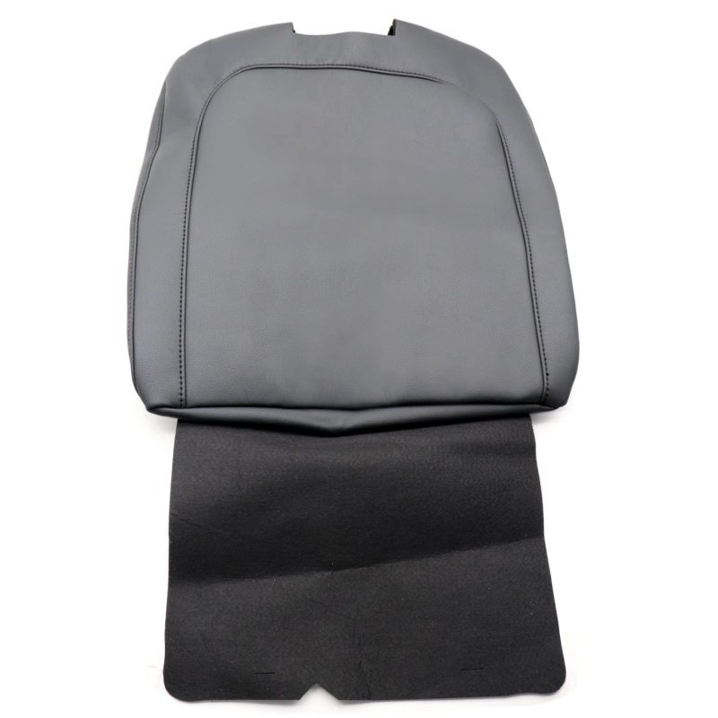 Leather Center Console Armrest Jump Seat Cover Gray For Dodge Ram 2013 2014 2015 2016 2017 2018 Faux Durable All Season