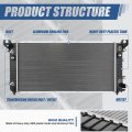 Non Tow Package Dpi 13397 Factory Style 1-row Cooling Radiator Compatible With Chevy Silverado Suburban Tahoe Gmc Sierra Yukon