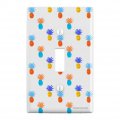 Silly Tropical Pineapples Pattern Plastic Wall Decor Toggle Light Switch Plate Cover