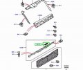 Genuine Land Rover Rear Lower Tailgate Release Rubber Button Range 03-12 Lr031833