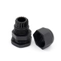 Baomain Cable Gland Pg13 5 Black Waterproof Connectors Ce 25 Pack 