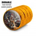 Deer With American Flag Valve Stem Caps For Tire Rim Wheel Aluminum Yellow