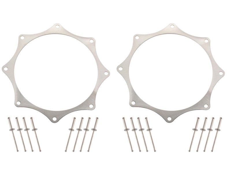 Stainless Exhaust Trim Rings For 5 W Rivets Turbo Supercharger Id