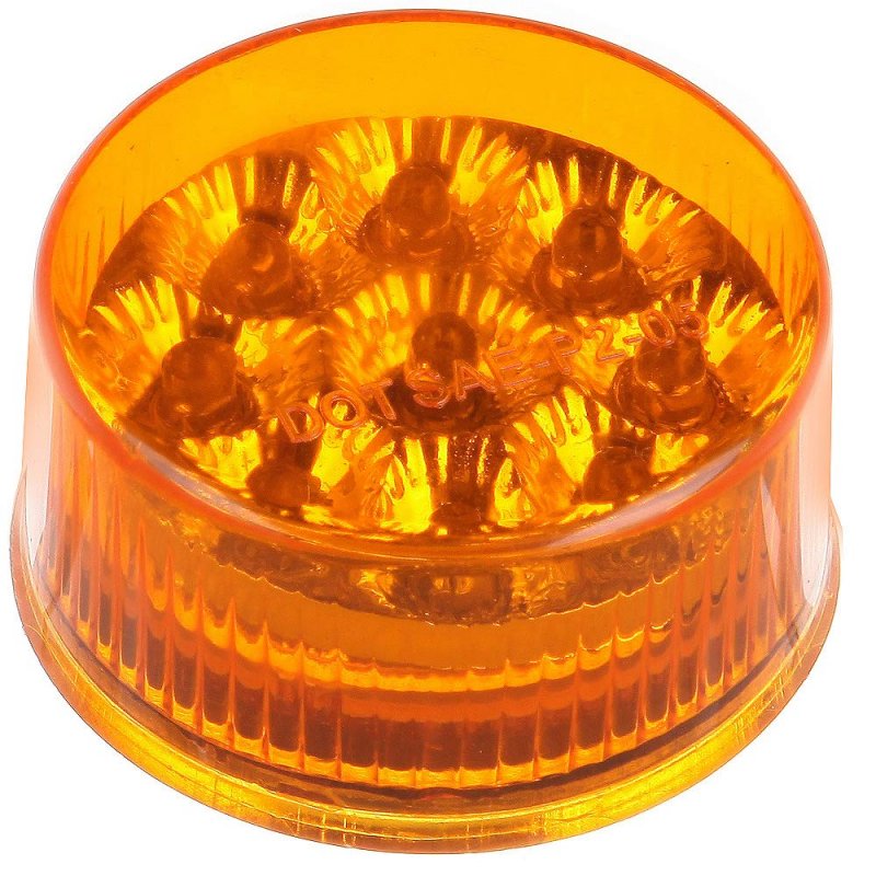 9led Side Marker Light 20 Pcs Red And Amber Round Trailer Lamp With Rubber Grommet For Boats Truck Pickups Stop Turn Tail