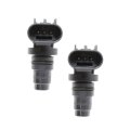 Camshaft Position Sensors Pair For Saturn Vue Sky 2007 2008 2009 2010 3 Prong Blade Male Terminal And 1 Female Connector 