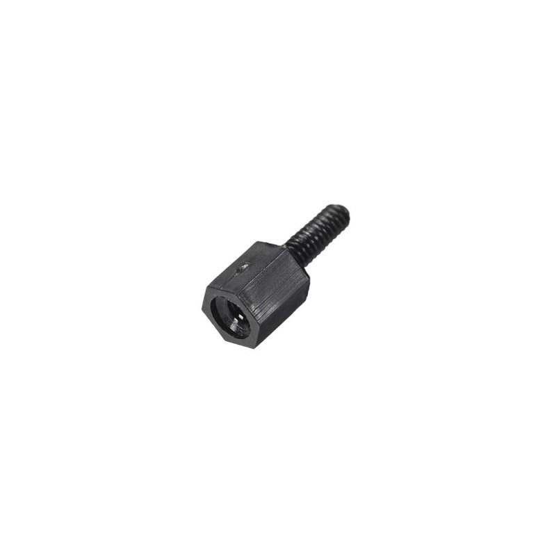 M2x5mm 6mm Male Female Hex Nylon Pcb Motherboard Spacer Standoff For Fpv Drone Quadcopter Computer And Circuit Board Black