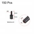 M2x5mm 6mm Male Female Hex Nylon Pcb Motherboard Spacer Standoff For Fpv Drone Quadcopter Computer And Circuit Board Black