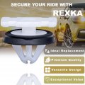 Rexka 15pcs Rocker Panel Moulding Clip 11547581 For Gm Chevrolet Buick Cadillac Gmc Enclave Ct6 Xt5 Xts Cruze Equinox Impala