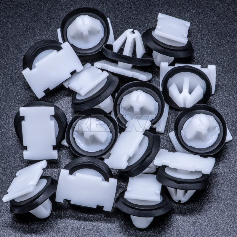 Rexka 15pcs Rocker Panel Moulding Clip 11547581 For Gm Chevrolet Buick Cadillac Gmc Enclave Ct6 Xt5 Xts Cruze Equinox Impala