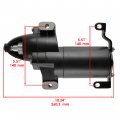 Caltric Starter For Johnson 225 225hp 225cl 225cx 225cz 225hgl 225hpl 1988-2001 Marine