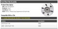 Front Wheel Bearing Hub Assembly With 6-stud Compatible 2009-2010 Ford F-150 Except Models Heavy Duty Suspension