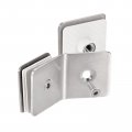 Uxcell Stainless Steel 135 Degree Glass Clamp 4pcs For 8-12mm Thickness Double Side Square Frameless Corner Bracket Clip Shower