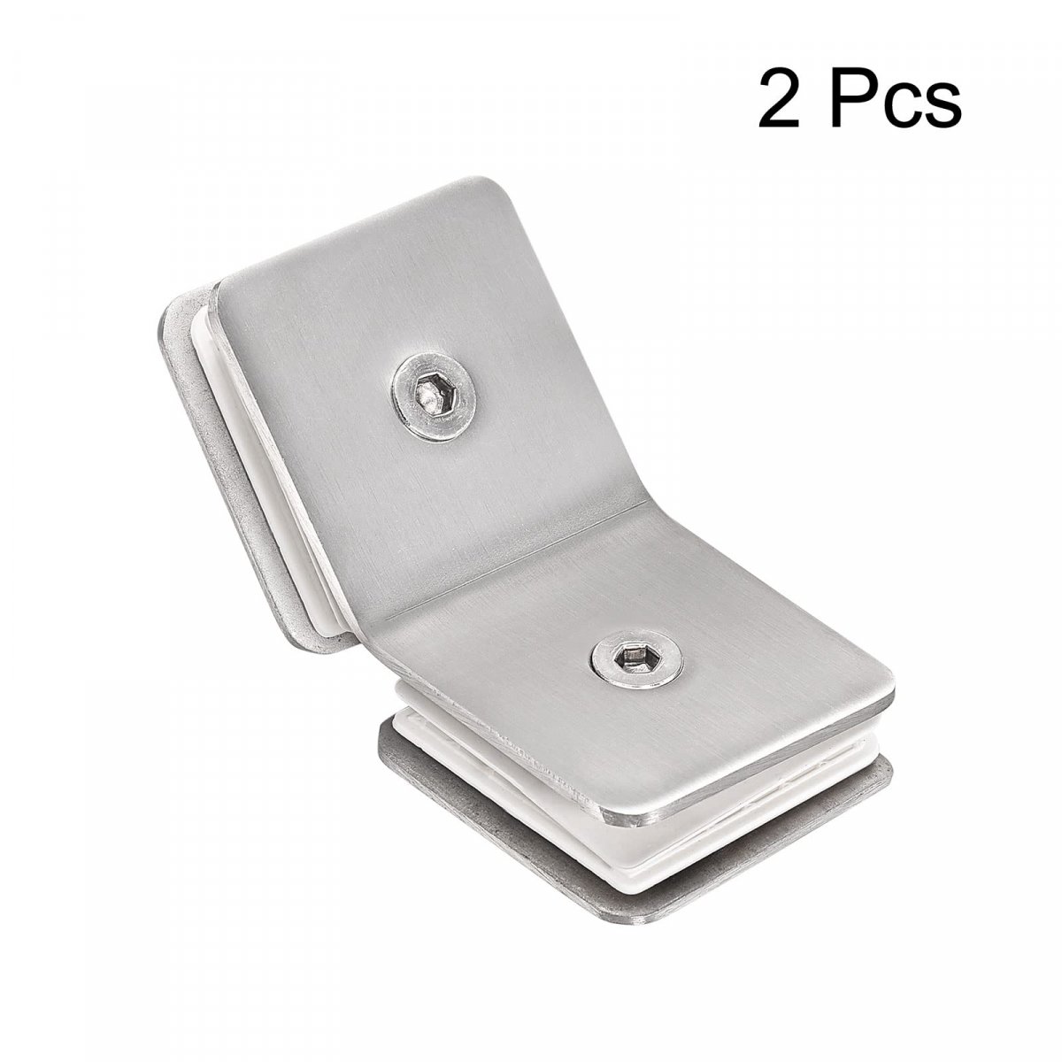 Stainless Steel 135 Degree Glass Clamp 4pcs For 8-12mm Thickness Double Side Square Frameless Corner Bracket Clip Shower Door
