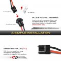 Vipmotoz Full Led Third Brake Tail Cargo Chmsl Light Compatible With 2009-2014 Ford F150 Chrome Housing Clear Lens Direct