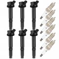 Aintier Ignition Coil Coils Iridium Spark Plugs Uf486 Ford Mercury Lincoln For Mazda Fusion Zephyr Tribute Milan 3 0l V6
