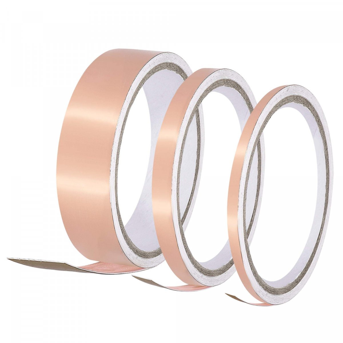 Single-sided Conductive Tape Copper Foil Adhesive 8mm 12mm 25mm X 5m 16 4ft For Guitar Emi Shielding Crafts Electrical Repairs