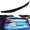 Rear Trunk Spoiler Wing For Audi A4 2009 2012 Glossy Black Abs Adjustable Racing B8 Sedan And Quattro Aerodynamic Design 