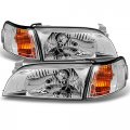 Akkon For 1993 1994 1995 1996 1997 Corolla Jdm Version Clear Headlights Amber Corner Signal Lamps 