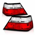 Amerilite Red Clear Replacement Brake Taillights Set For 86-95 Mercedes Benz E Class W124 Passenger And Driver Side 