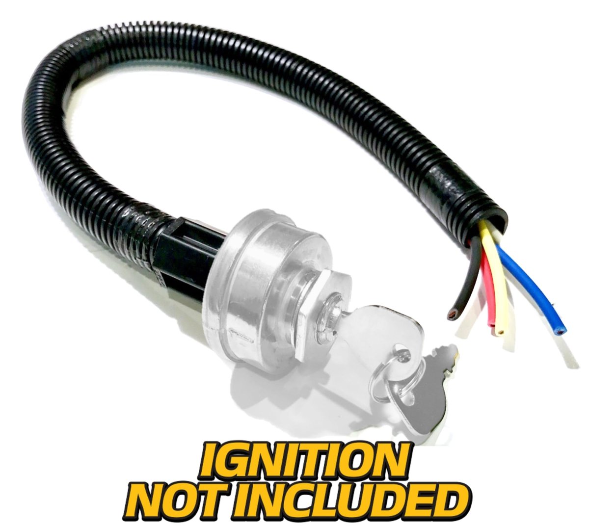 Ignition Switch Wire Harness For John Deere Tca15075 Am101561 With Heavy Duty Corrugate And Insulated Butt Connectors