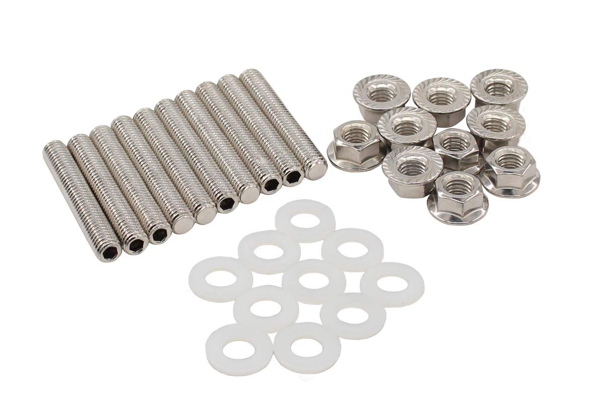 Stainless Exhaust Manifold Head Studs Bolts Nuts Kit